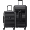 DELSEY Paris 2-Piece Luggage Set, Black, Large: 73cm, Small: 55cm. NB: Has
