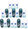 18 x Assorted Roll-On Deodorants, Incl: 12 x NIVEA Intense Protction Fresh,