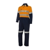 5 x WS WORKWEAR Mens Hi-Vis Coverall with Reflective Tape, Size 107 Regular