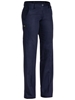5 x BISLEY Womens Cotton Drill Work Pant, Size 22, Navy.
