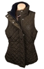 TOMMY HILFIGER Women's Fleece Collar Quilted Vest, Size XS, 100% Polyester,