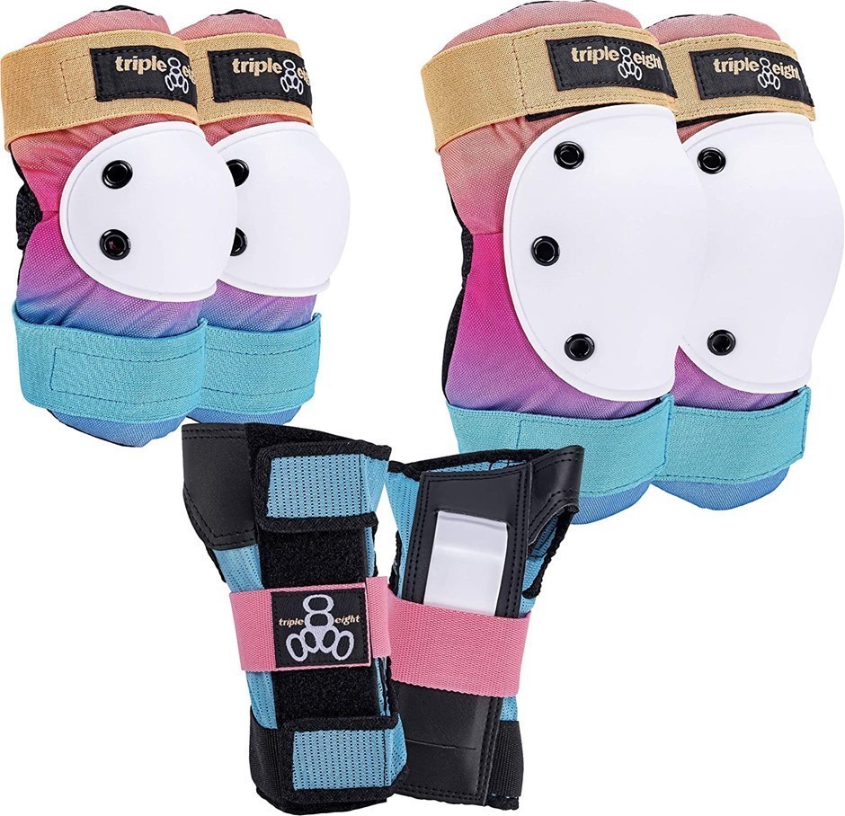 TRIPLE EIGHT Saver Series Protective Pad Set, Size S, Colour: Sunset.  Buye