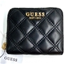 GUESS Quilted Black Zip Around Wallet