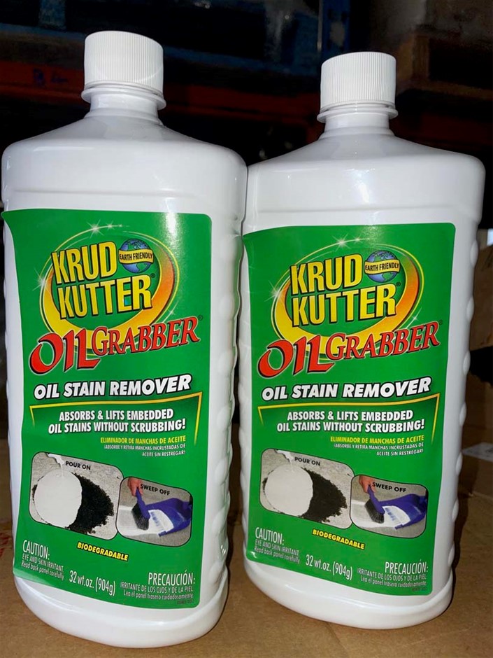2 x Krud Kutter Oil Grabber Oil Stain Remover Auction (00743029626