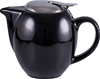 2 x AVANTI Camelia Ceramic Teapot, Pitch Black, 15285.