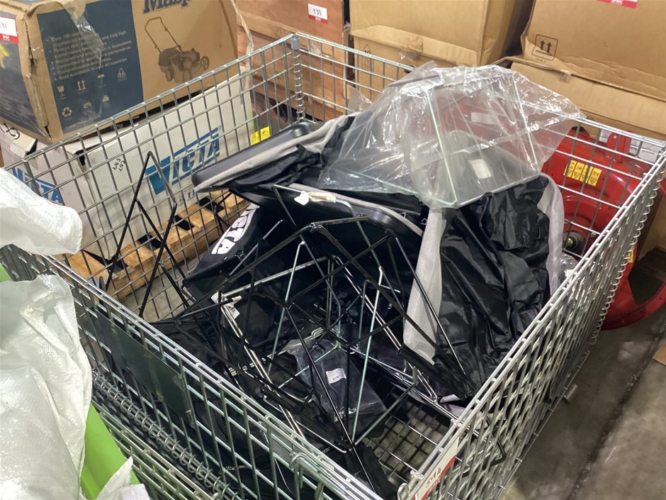 Stillage of Lawn Mower Catchers and Catcher Frames Auction (0594 ...