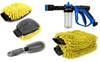 Assorted Car Wash Products, Incl: 2 x BONAIRE Soap Guns, 4 x Brushes & 7 x