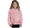 DISNEY Kids' Character Plush Hoodie, Size 5, 60% Cotton, Princess (Pink).