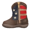 ROPER Unisex Infant's Cowbabies American Patriot Boots, Size US 3, Brown.
