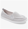 ROXY Women's Minnow Slip Shoes, Size US 9.5 / UK 7.5, Grey.  Buyers Note -