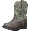 ROPER Unisex Child's Cody Western Boot, Size US 7 / UK 6.5, Brown.  Buyers