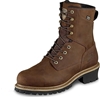 IRISH SETTER Men's Mesabi Steel Toe Logger Boots, Size UK 8.5 / UK 7.5, Bro