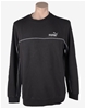 PUMA Silver Logo Crew Sweatshirt, Size L, 68% Cotton, Black (01), 156613.