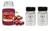 SCENTED CANDLE BUNDLE: 1 x Yankee Black Cherry Classic Jar Candle, Large. N