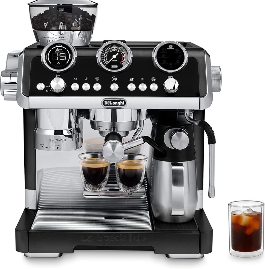 DELONGHI La Specialista Maestro Cold Brew EC9865.BM, Manual Coffee Machine,