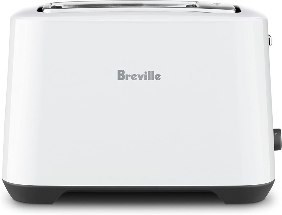 BREVILLE Lift and Look 2-Slice Toaster, Colour: White, Model: BTA360WHT. NB