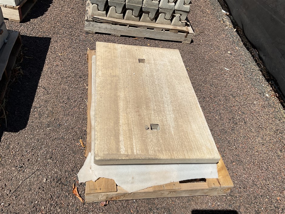 Pallets of Concrete Pavers, Drains and Garden Edging