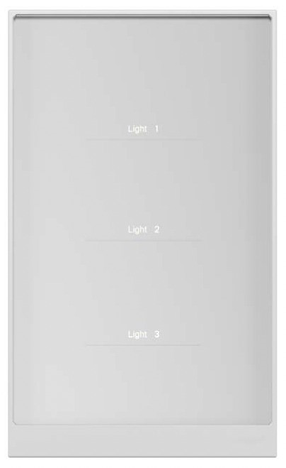 Kogan SmarterHome™ Smart Touch Light Switch. 3 gang. Color: White.