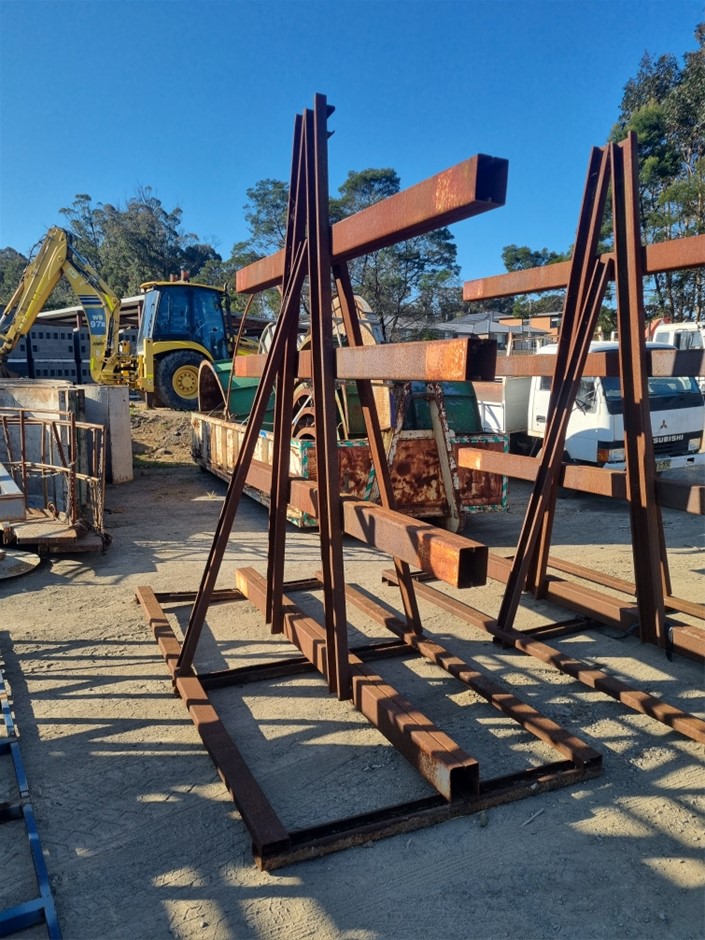 2x Industrial A-Frame Rack Auction (0231-5057360) | Grays Australia