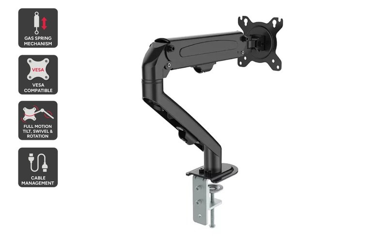KOGAN -Full-Motion-Gas-Spring-Single-Monitor-Mount-17-32-KAMMTGASSAA ...