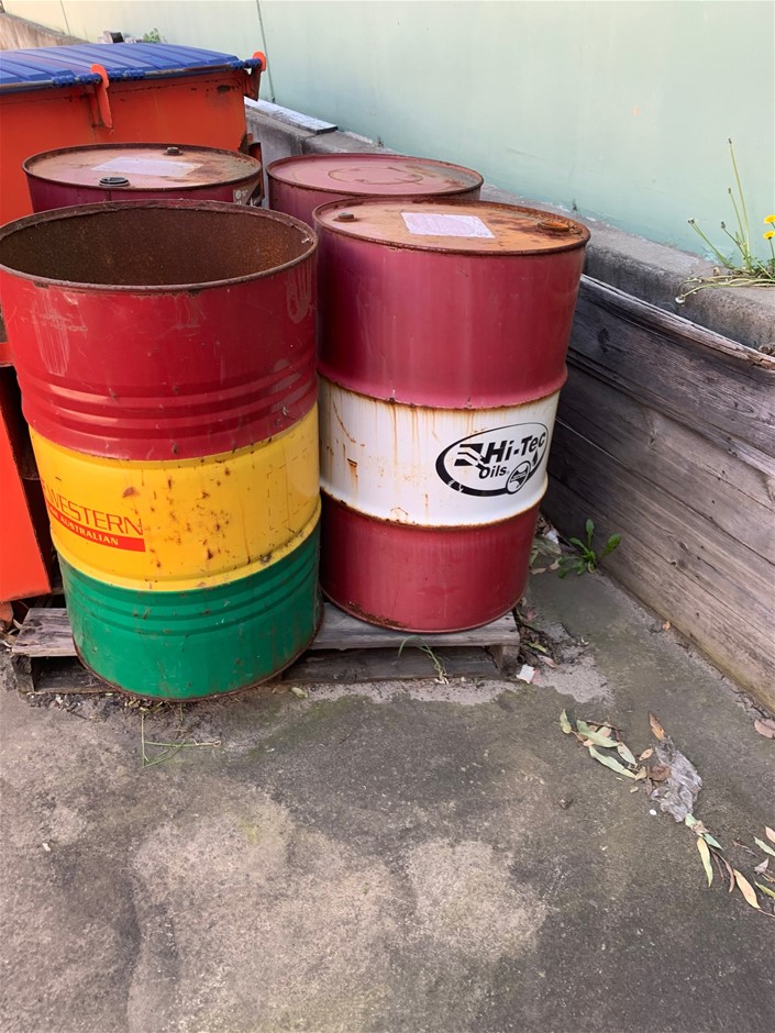 3 of 44 Gallon Steel Empty Drums Auction (0032-5057791) | Grays Australia