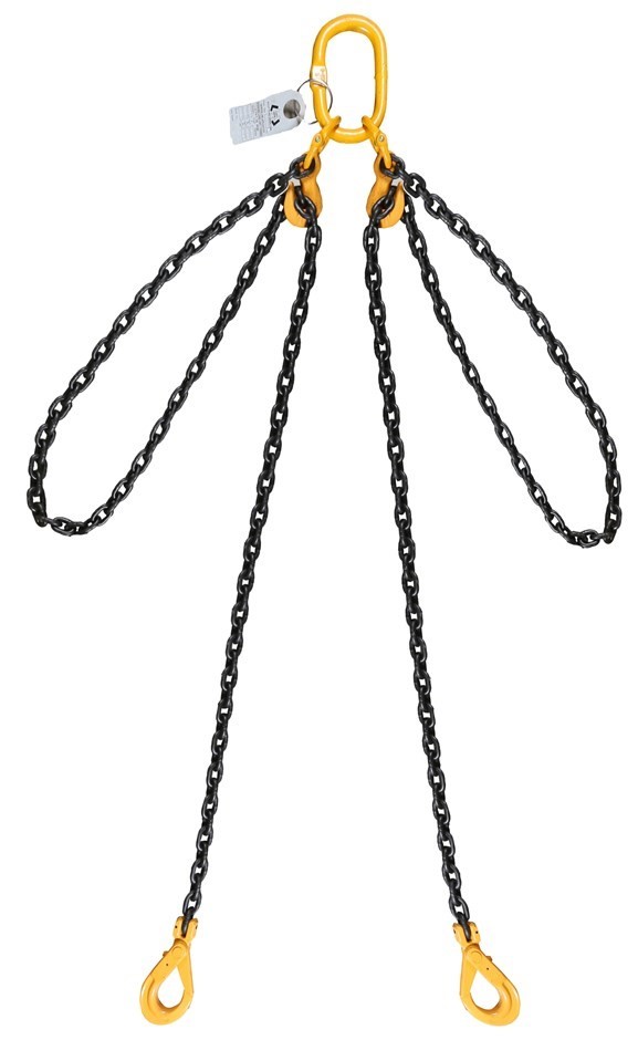 Lifting Chain Sling, 2Leg, WLL 5500kg, 10mm Chain x 3M c/w  Clevis Self Loc