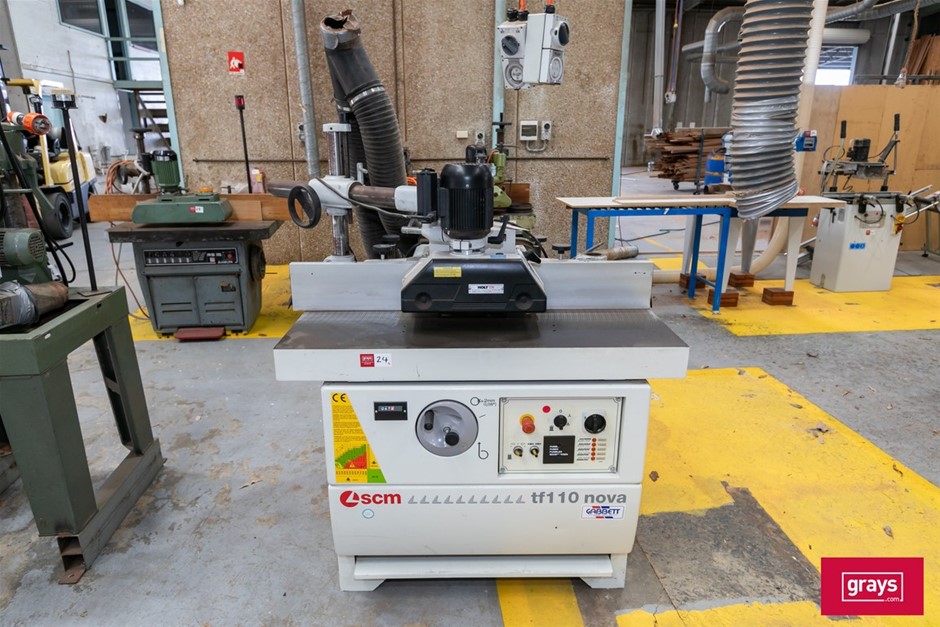 2011 SCM tf 110 nova Spindle Moulder Machine with Power Feed Drive