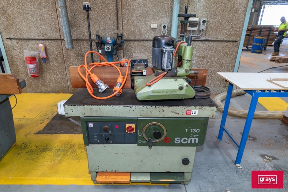 SCM T 130 N Spindle Moulder Machine with Power Feed Drive
