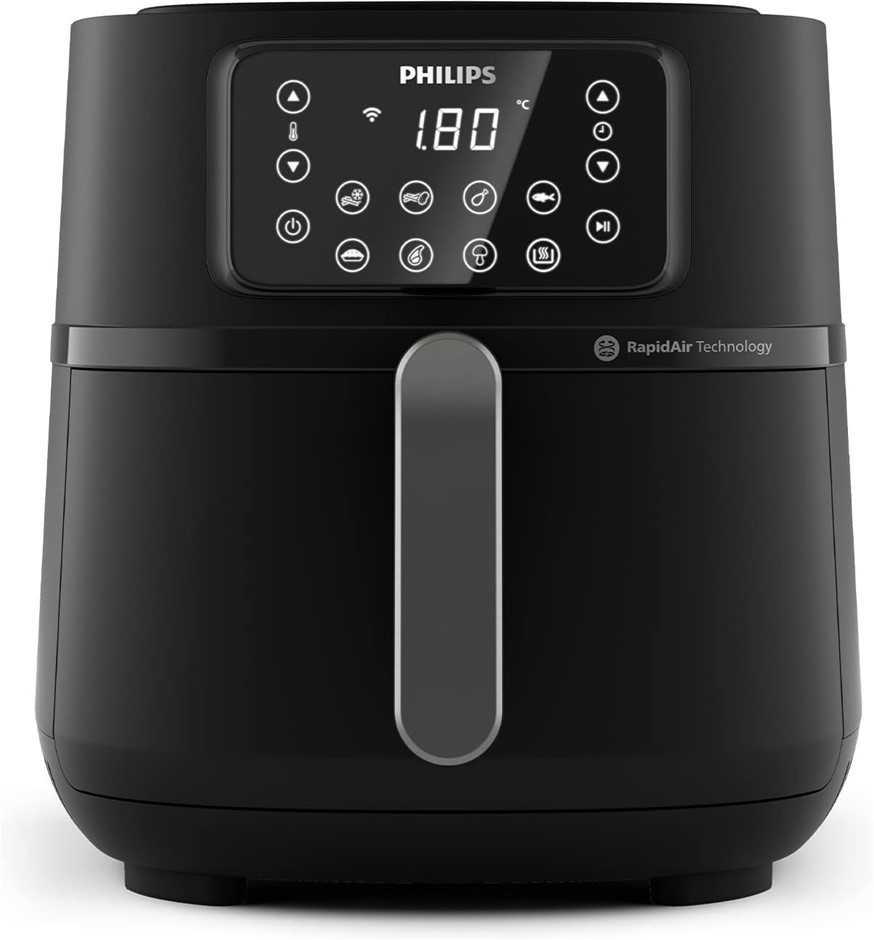 PHILIPS 5000 Series Air Fryer XXL Connected HD9285/90. NB: Has Been Used.
