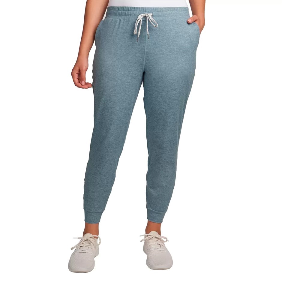 2 x SIGNATURE Women's Lightweight Jogger, Size L, Light Blue. Buyers Note