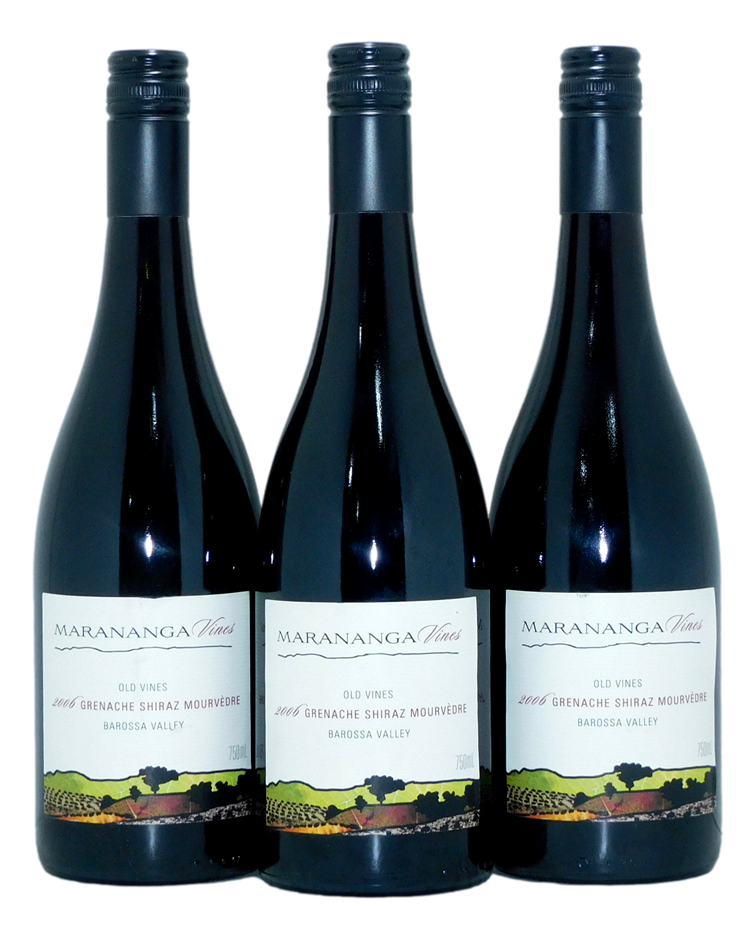 Marananga Old Vines GSM 2006 (3x 750mL), Barossa.