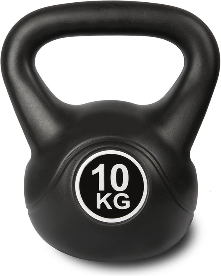 CORTEX Standard 10kg Kettlebell, Dimensions: 7.9 x 4.7 x 9.1 centimetres.