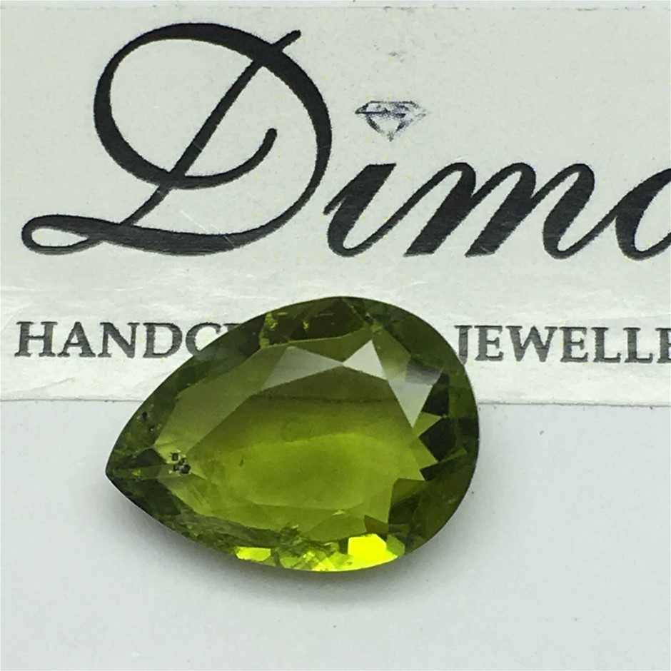 One Stone Peridot Pear 11.00ct
