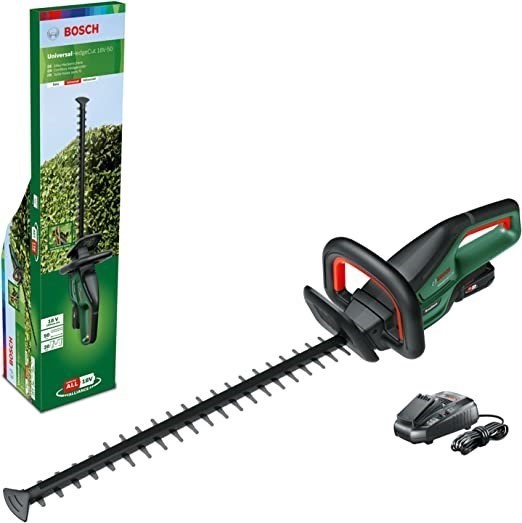 BOSCH 18V Cordless Brushless Hedge Trimmer Garden Pruner with 2.5Ah Battery