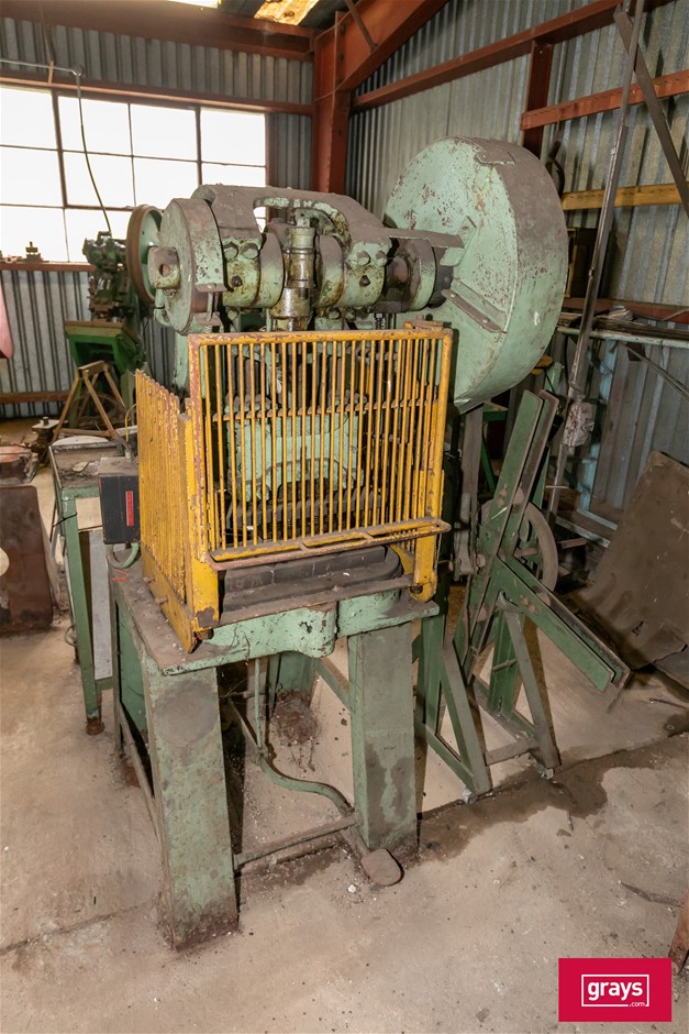 2 Power Press with Coiler Feeder & Table