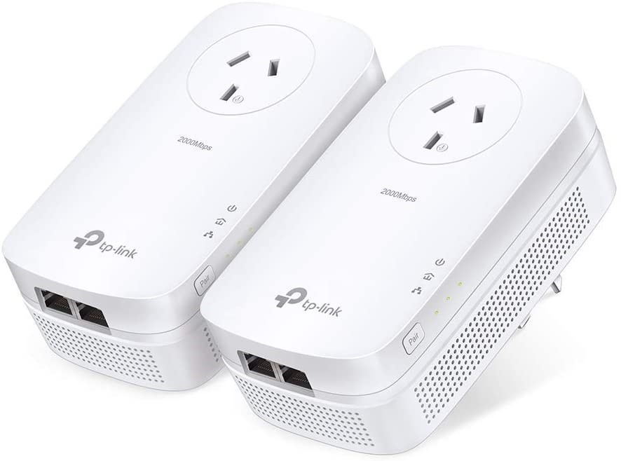 TP-LINK AV2000 Gigabit Passthrough Starter Kit, AU Plug, TL-PA9020P KIT.  B