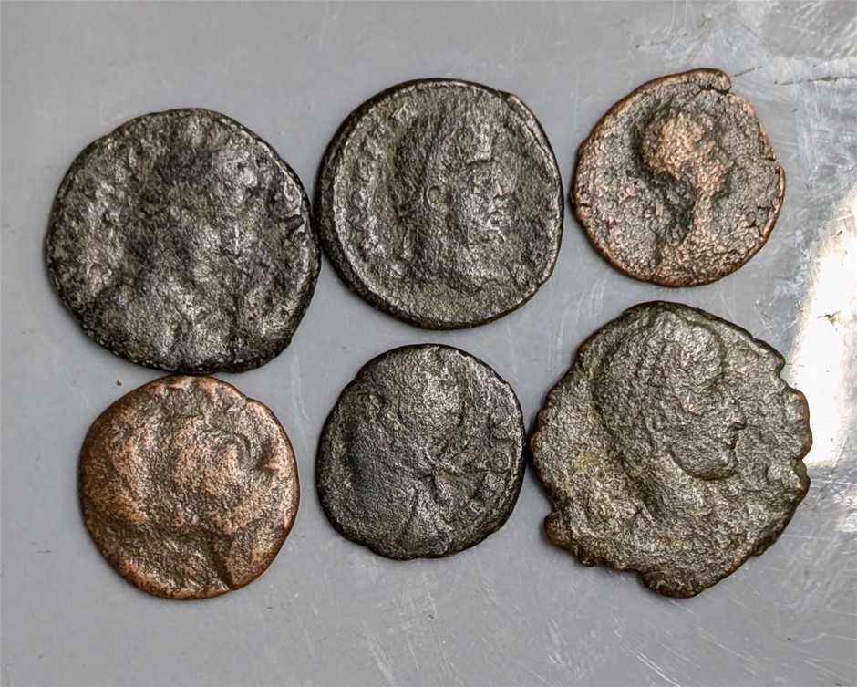 Coin collection of six Ancient Rome Roman coins Auction (0029-2561807 ...