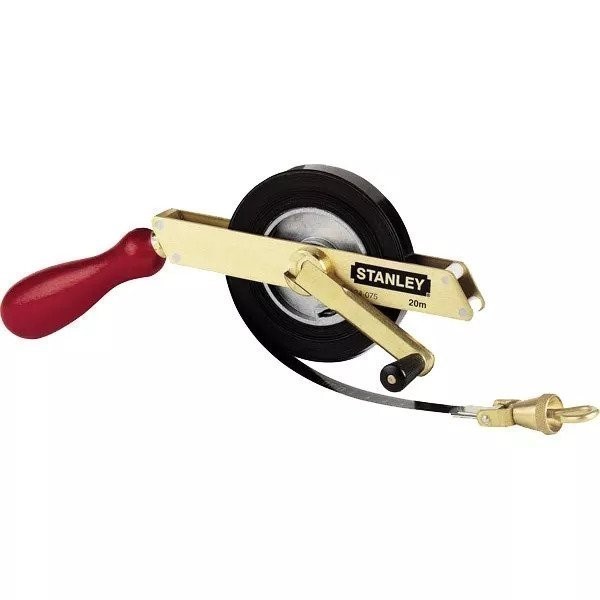 STANLEY 10M IPM Dipping Tape Black Etch, Brass Frame, Metal Winding Core.