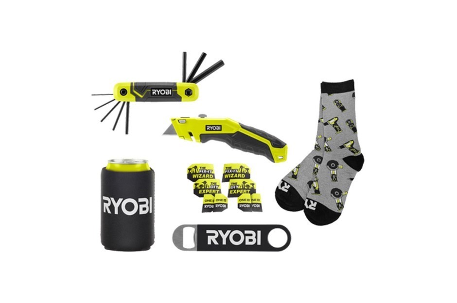 RYOBI 2-Piece Essentials Hand Tools Kit + Bonus Merchandise.