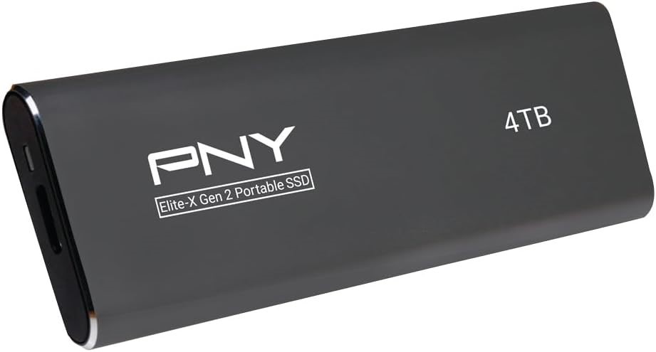 PNY Elite-X USB 3.2 Gen 2x2 Portable Solid State Drive, 4TB. Buyers Note -