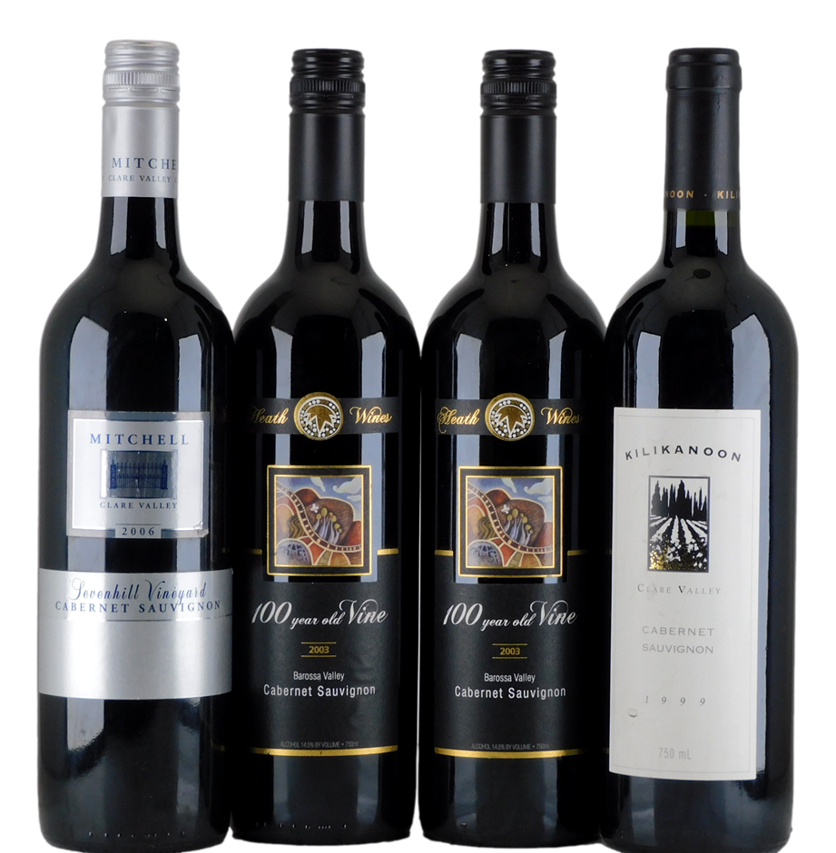 Mixed Pack of Cabernet Sauvignon (4x 750mL) SA