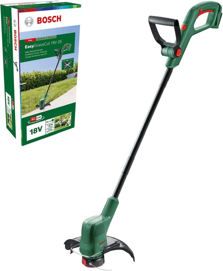 BOSCH 18V 26cm Cordless Lawn Grass Line Trimmer Whipper Snipper. Skin Only.