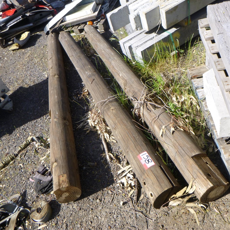 Treated pine posts X 3 Auction (0158-3030991) | Grays Australia