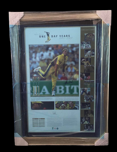 Shane Warne Hand Signed- THE ONE DAY YEARS- Limited Edition Number 1 of ...