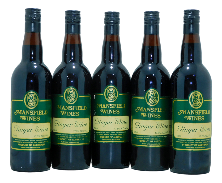 Mansfield Wines Ginger Wine  (5x 750mL