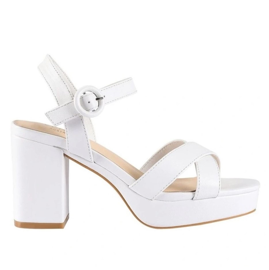 VERALI Heppell Platform Heels, Size 39, White
  Buyers Note - Discount