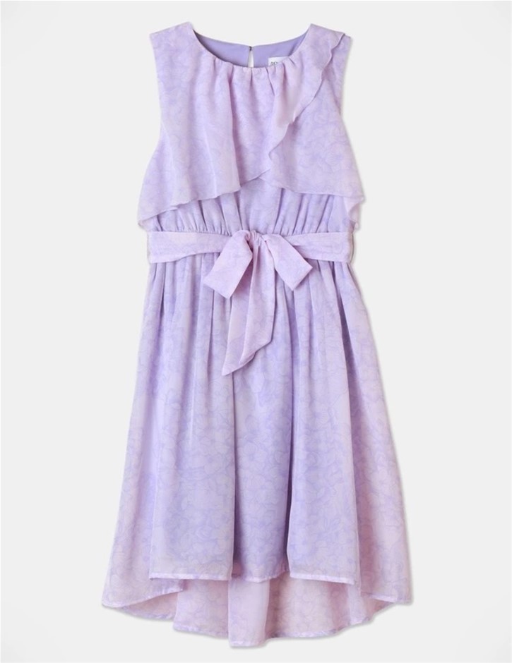 ORIGAMI Chiffon Hi-lo Hem Max Dress, Size 16, Lilac
  Buyers Note