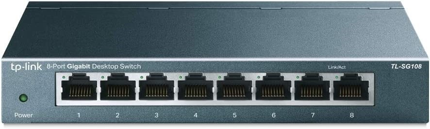 TP-Link 8-Port Gigabit Ethernet Network Switch, Sturdy Metal With Shielded