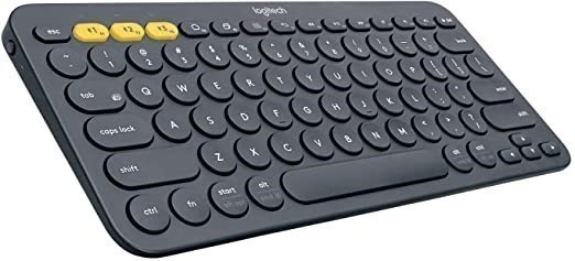 LOGITECH Multi-Device Bluetooth Keyboard K380, Dark Grey, 920-007558.