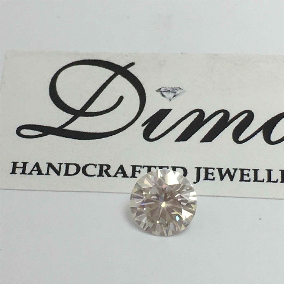 One Stone Moissanite Round 2.22ct